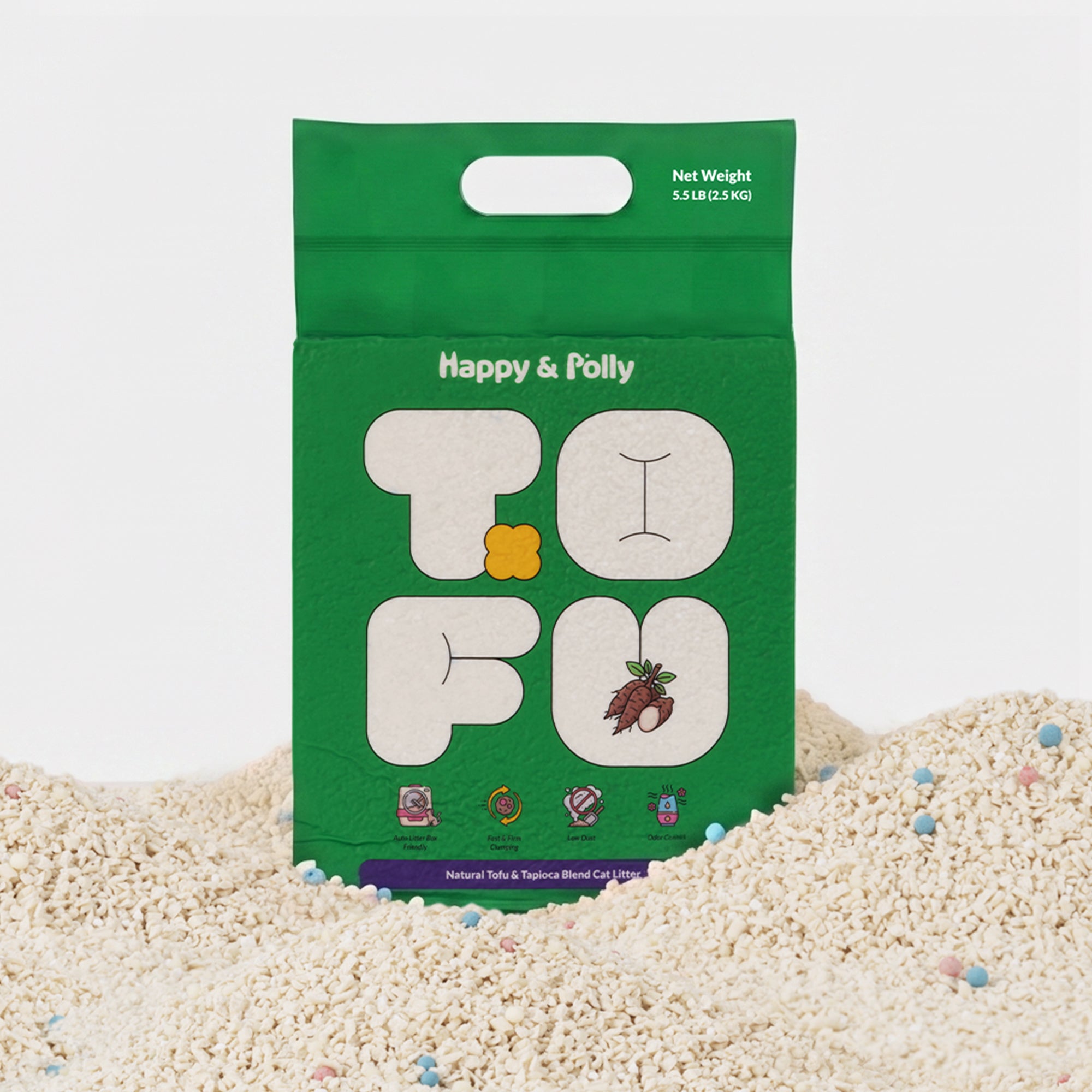 Tofu & Cassava Natural Cat Litter Trail